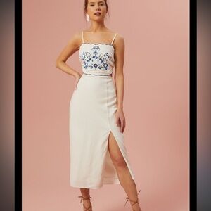 Altar’d State Rachel Embroidered Midi Dress